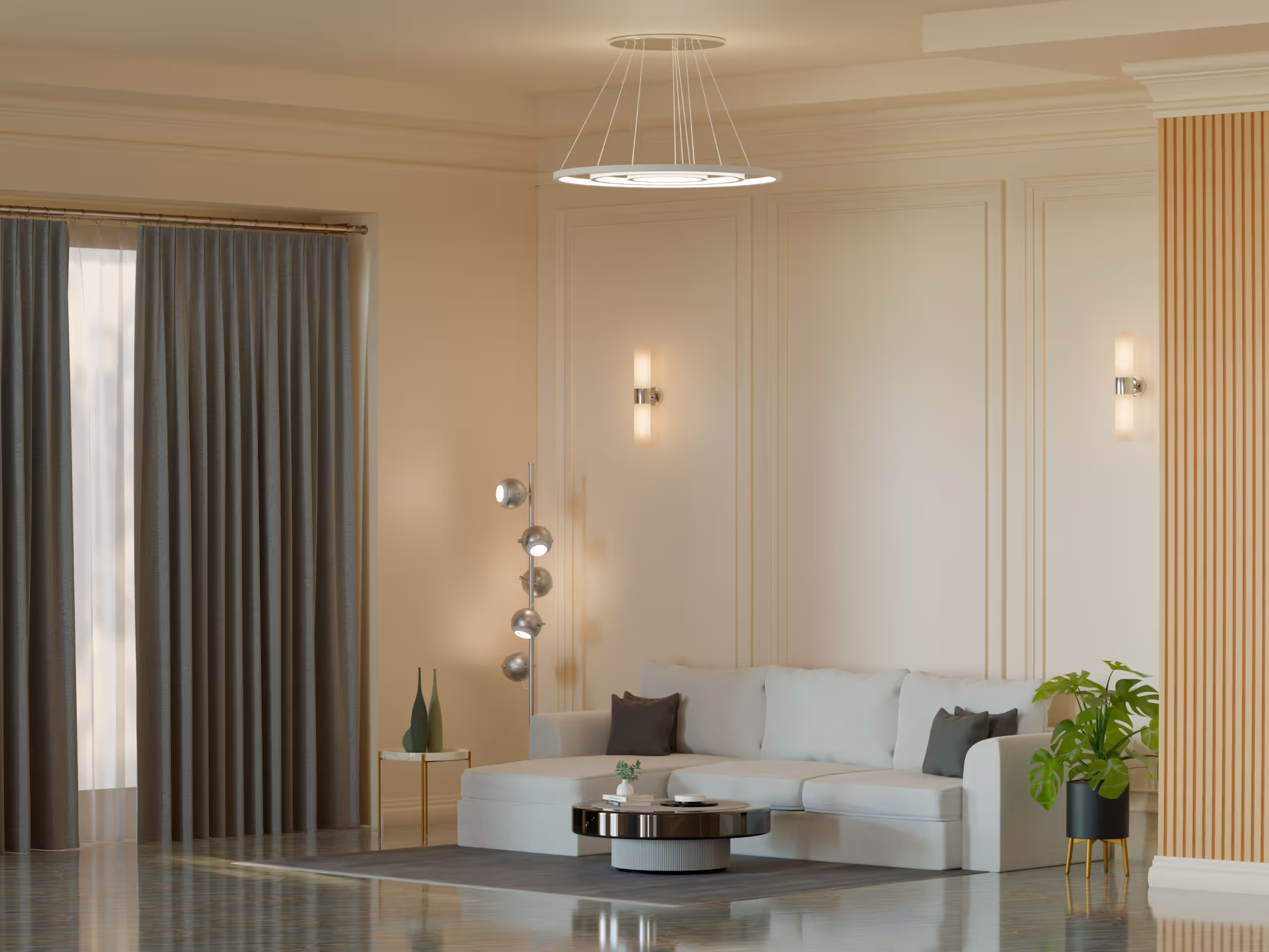 Cozy Cafe Design main view